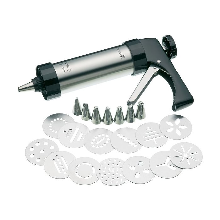 Icing Gun with Various Nozzles and Biscuit Cutters