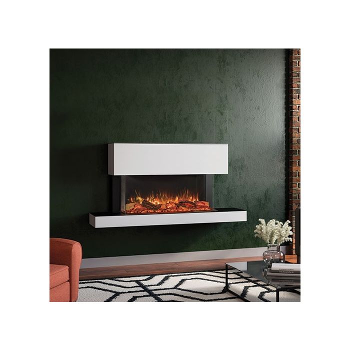 Milazzo Suite- Floating Shelf and Top module in white