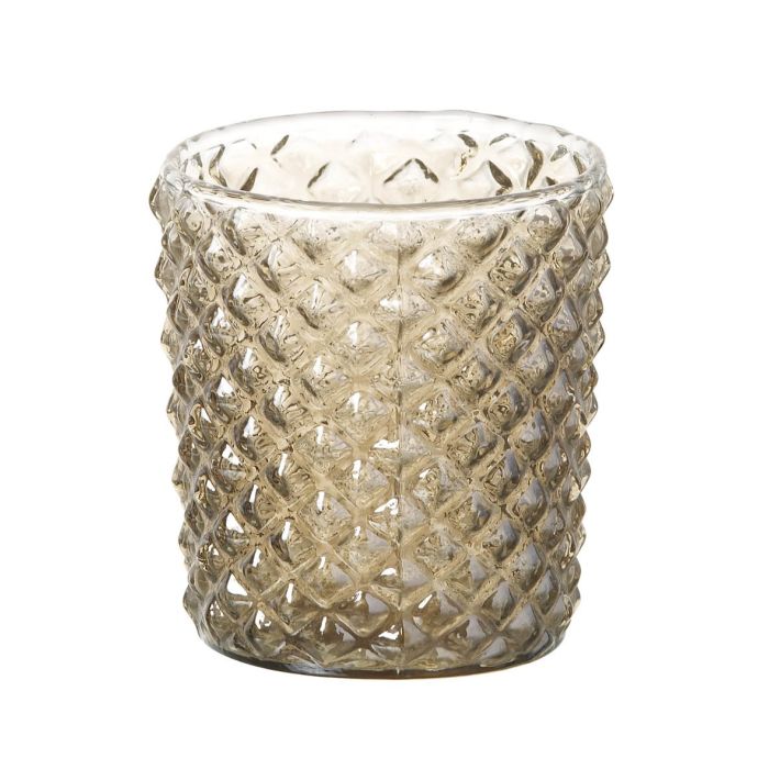 Parlane Lena Glass Tealight Candle Holder - Gold glass