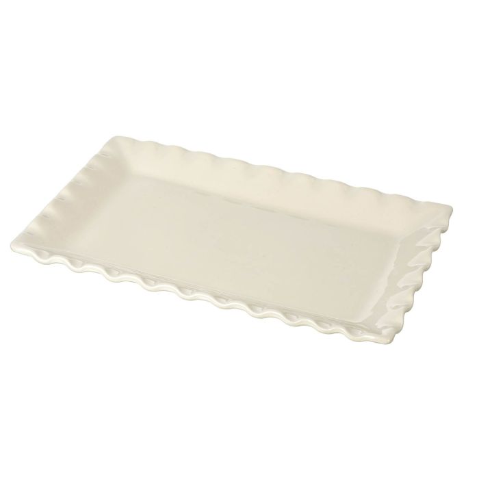 Miel Cream Ceramic Platter Dish - Parlane - 240mm x 390mm