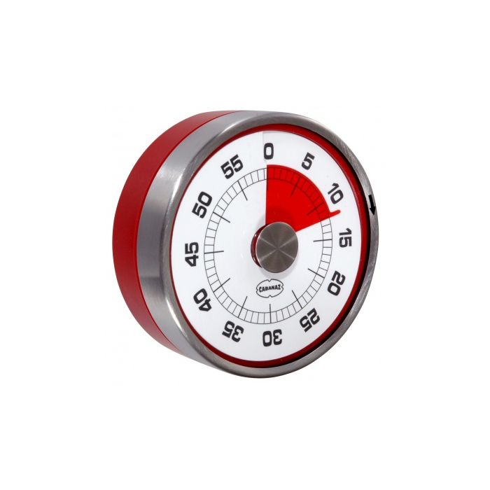 Magnetic Red Kitchen Timer - 60 Minute