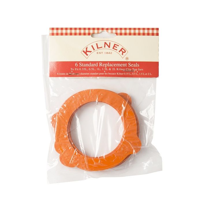 Kilner pack of 6 replacement rubber seals for clip top jars