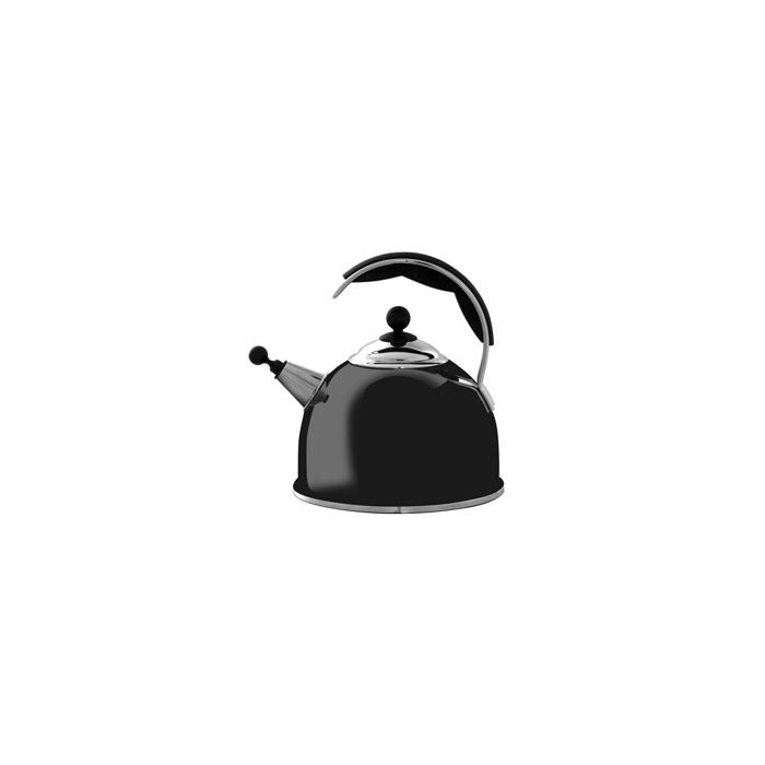 W2824 - AGA Stainless Steel Whistling Kettle in Black 