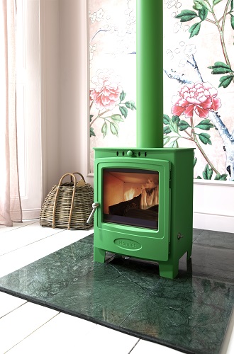 Green coloured stove by Arada - Peapod